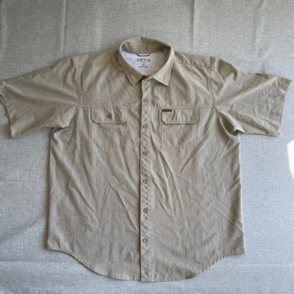 Orvis Classic Collection Fishing Shirt Short Sleeve Mens XL Button Up - Picture 1 of 11